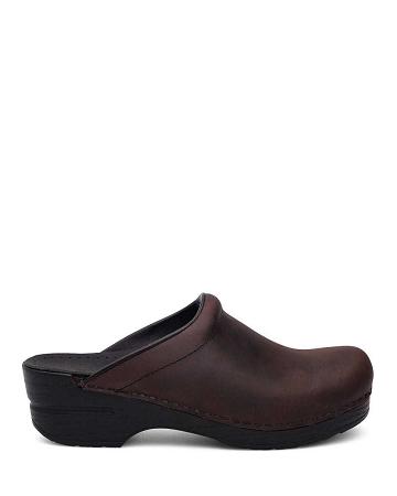 Sabots Dansko Sonja Antique Sole - Personalize Femme Marron Noir | FR 899MQZ